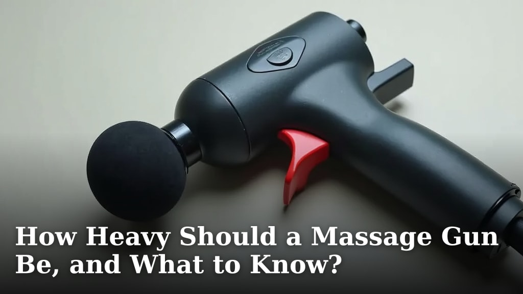 How Heavy Should a Massage Gun Be, and What to Know?