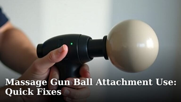 Massage Gun Ball Attachment Use: Quick Fixes