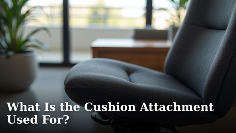 What Is the Cushion Attachment Used For?
